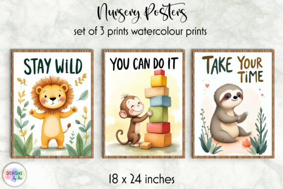 Download Wild Animal Affirmation Poster Set - Poster Collection