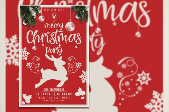 Download Christmas Party Flyer or Poster Template - Poster Collection