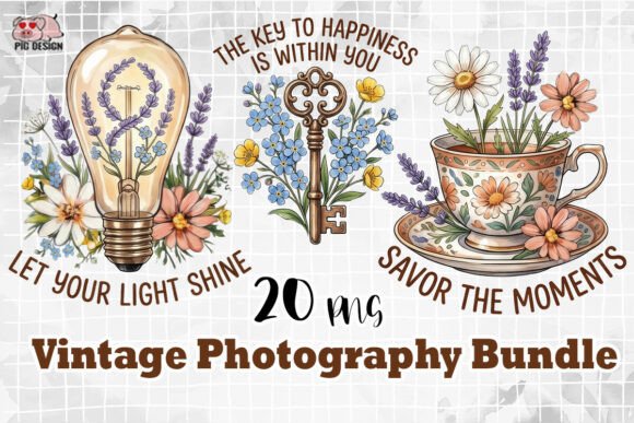 Download Vintage Photography Quotes Bundle PNG - Photography Collection