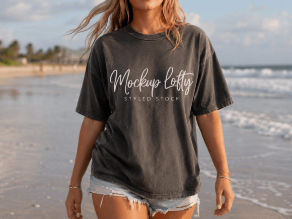 Download Pepper Comfort Colors 1717 Shirt Mockup - Comfort Collection